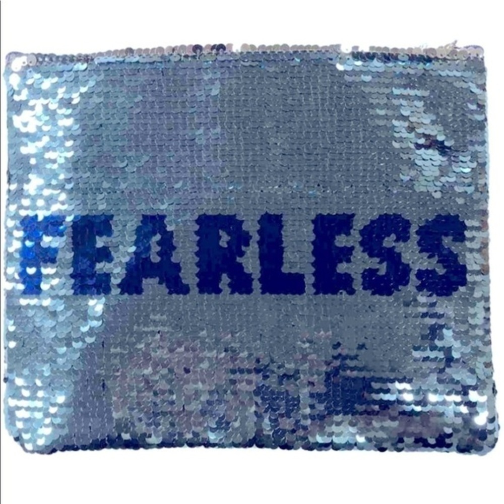 DISNEY Frozen 2 Elsa Fearless Sequin Zipper Pencil Pouch